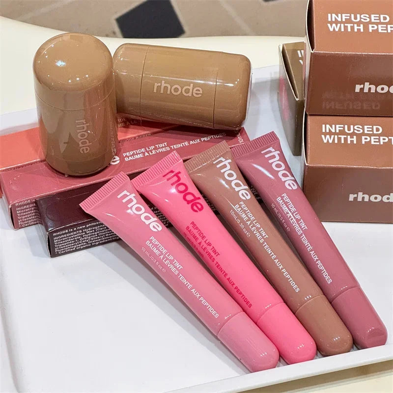 Rhode Sugar Cookle Pbj Lip Glosses Plump Moisturizing Lip Glaze Essence Gel Oil Long Lasting Nourishing Lipstick Care Products