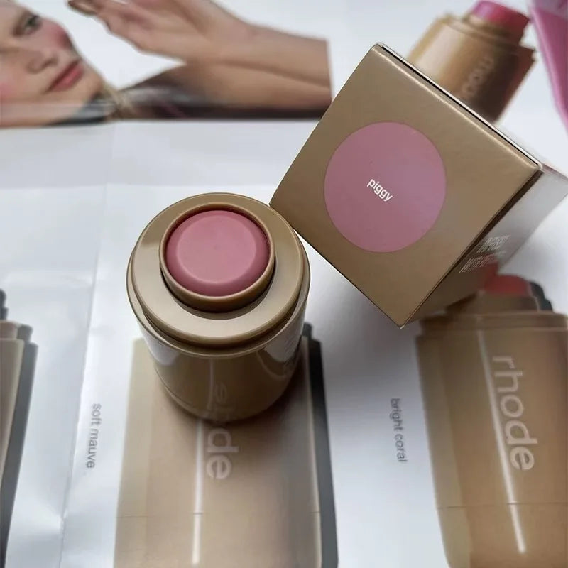RHODE Makeup Cheek Blush Cream Blusher Stick Lip Gloss Phone Case For iPhone New Toast Ribbon Raspberry Espresso Lipstick INS