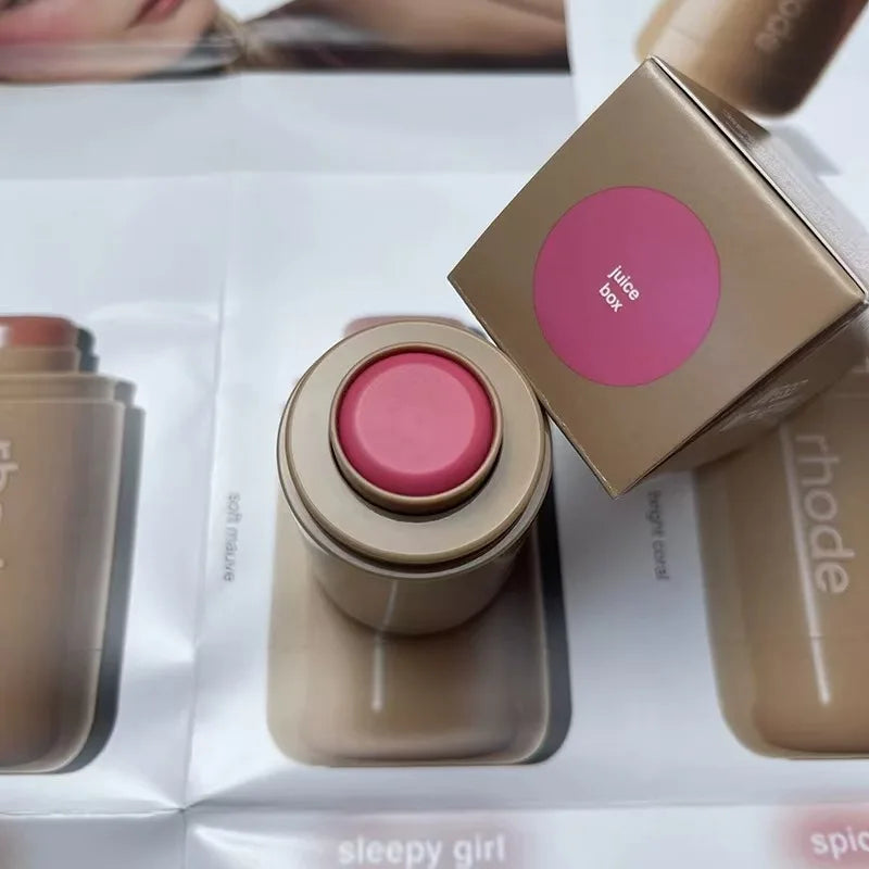 RHODE Makeup Cheek Blush Cream Blusher Stick Lip Gloss Phone Case For iPhone New Toast Ribbon Raspberry Espresso Lipstick INS