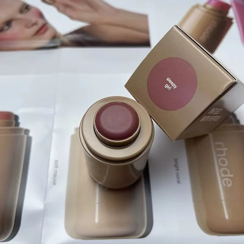 RHODE Makeup Cheek Blush Cream Blusher Stick Lip Gloss Phone Case For iPhone New Toast Ribbon Raspberry Espresso Lipstick INS