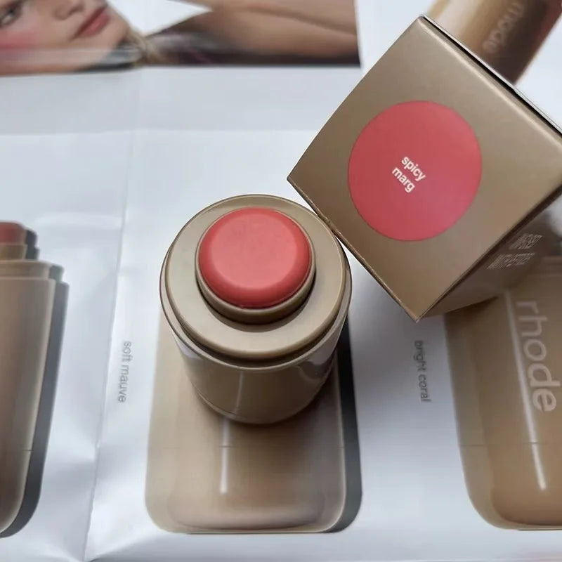 RHODE Makeup Cheek Blush Cream Blusher Stick Lip Gloss Phone Case For iPhone New Toast Ribbon Raspberry Espresso Lipstick INS