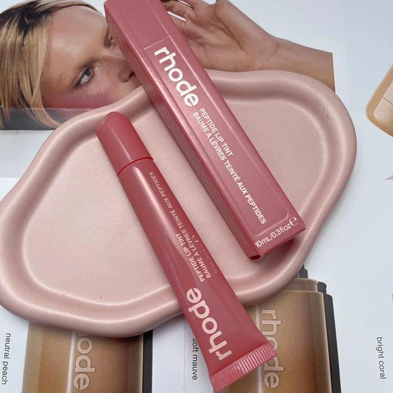 RHODE Makeup Cheek Blush Cream Blusher Stick Lip Gloss Phone Case For iPhone New Toast Ribbon Raspberry Espresso Lipstick INS