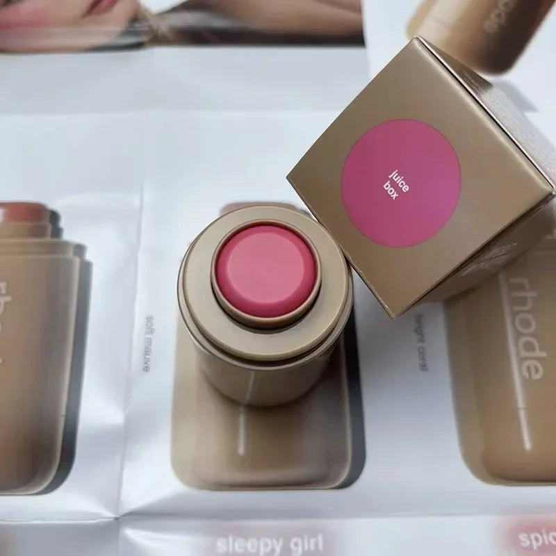 RHODE Makeup Cheek Blush Cream Blusher Stick Lip Gloss Phone Case For iPhone New Toast Ribbon Raspberry Espresso Lipstick INS