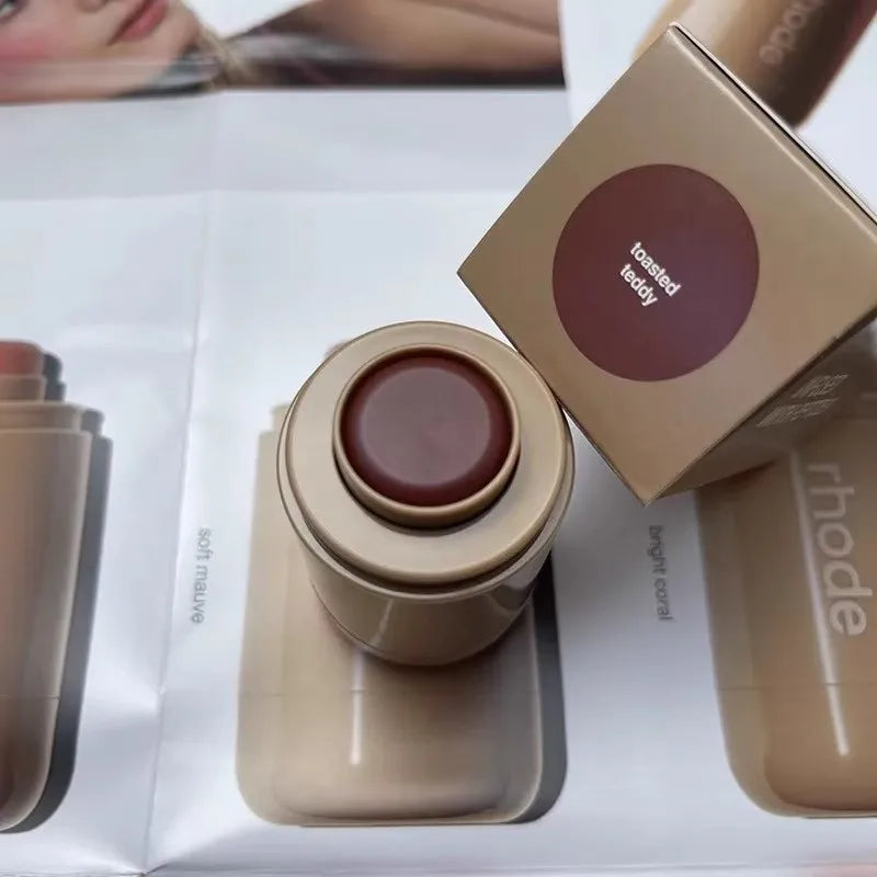RHODE Makeup Cheek Blush Cream Blusher Stick Lip Gloss Phone Case For iPhone New Toast Ribbon Raspberry Espresso Lipstick INS