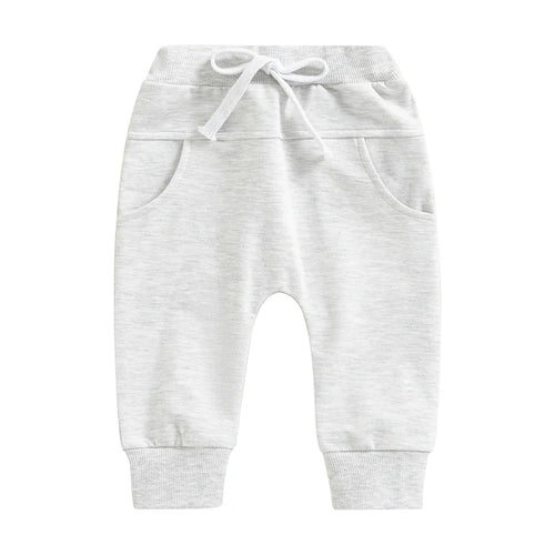 2022-12-12 Lioraitiin 0-3Years Toddler Baby Boys Sweatpants Elastic Waist Drawstring Solid Fall Trousers Pockets Casual Clothes
