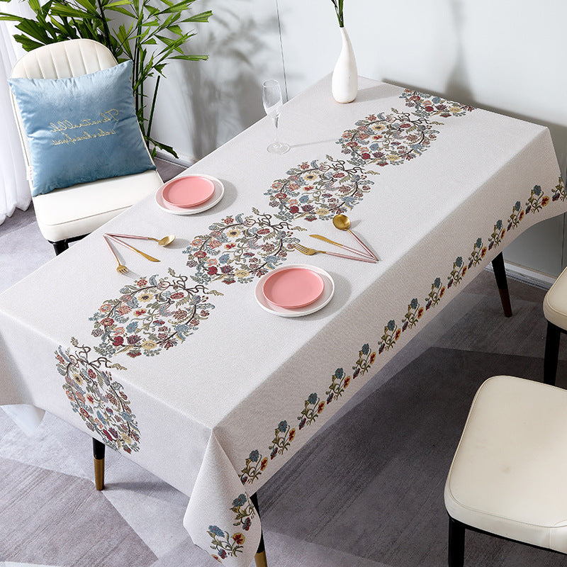 Table Runner Tablecloth Waterproof, Oil-proof, Scald-proof And Wash-free