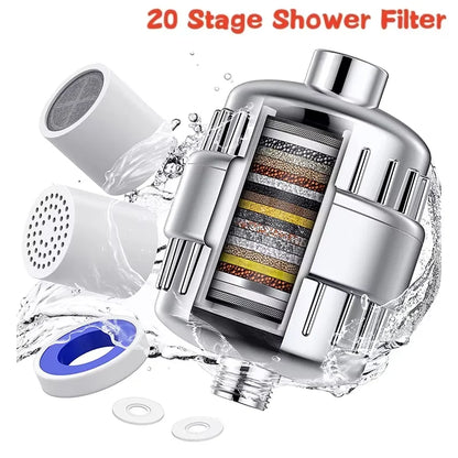 Water purifier household 15-20 level filter cartridge water purifier shower filter set bathroom removes residual chlorine