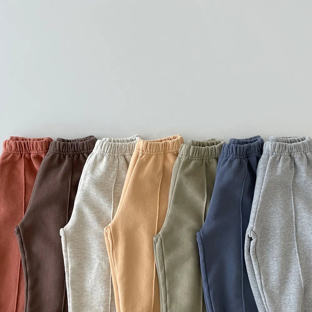 Korea Children Sports Pants Kids Baby Boys Girls Trousers Toddler Pull-On Pant Loose Casual Sport Pants Oversize Jogger Pants