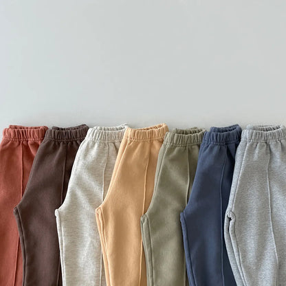 Korea Children Sports Pants Kids Baby Boys Girls Trousers Toddler Pull-On Pant Loose Casual Sport Pants Oversize Jogger Pants