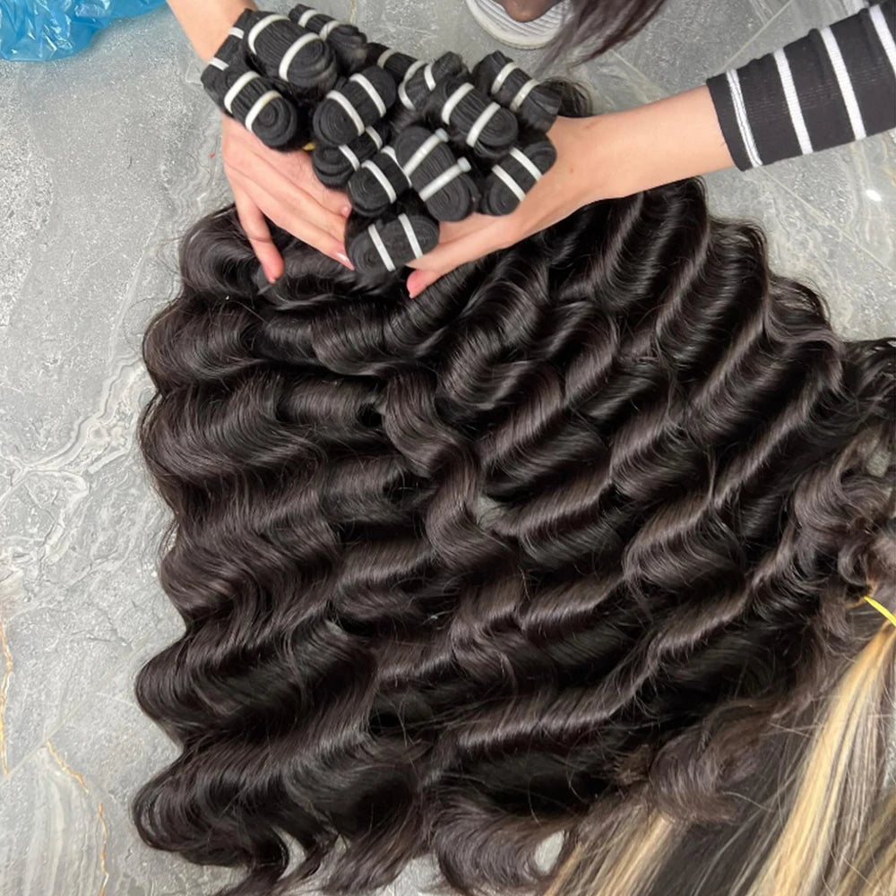 Raw Unprocessed Raw Virgin Human Hair Bundle Cambodian Virgin Cuticle Aligned Hair 15 a No Tangle No Shedding Double Drawn Hair