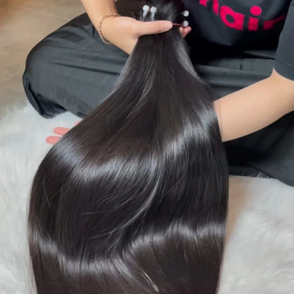 Raw Unprocessed Raw Virgin Human Hair Bundle Cambodian Virgin Cuticle Aligned Hair 15 a No Tangle No Shedding Double Drawn Hair