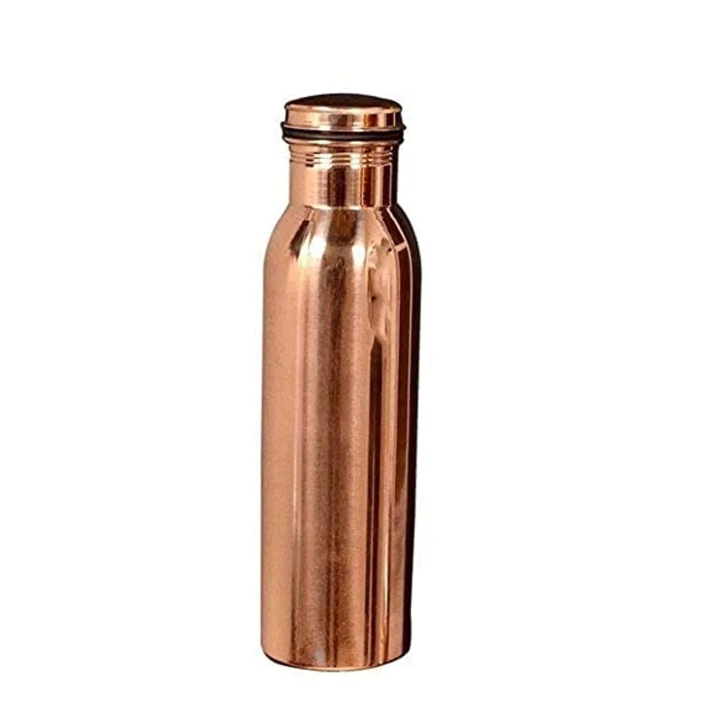 Standard Quality Drinkware Copper Water Bottle for Outdoor Travel Camping Sport Fitness Use Lid Direct Drinking India Export
