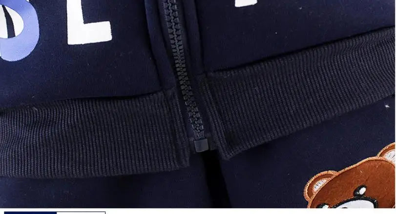 2025 Newborn Clothes Roupa Infantil New Clothing Set Winter Warm Suit Lovely Bear Cotton Velvet Boy's Toddler 0-4 Yea