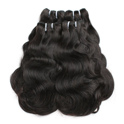 Raw Unprocessed Raw Virgin Human Hair Bundle Cambodian Virgin Cuticle Aligned Hair 15 a No Tangle No Shedding Double Drawn Hair