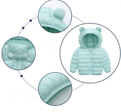 2025 Newborn Clothes Roupa Infantil New Clothing Set Winter Warm Suit Lovely Bear Cotton Velvet Boy's Toddler 0-4 Yea