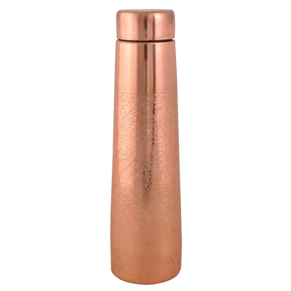 Standard Quality Drinkware Copper Water Bottle for Outdoor Travel Camping Sport Fitness Use Lid Direct Drinking India Export