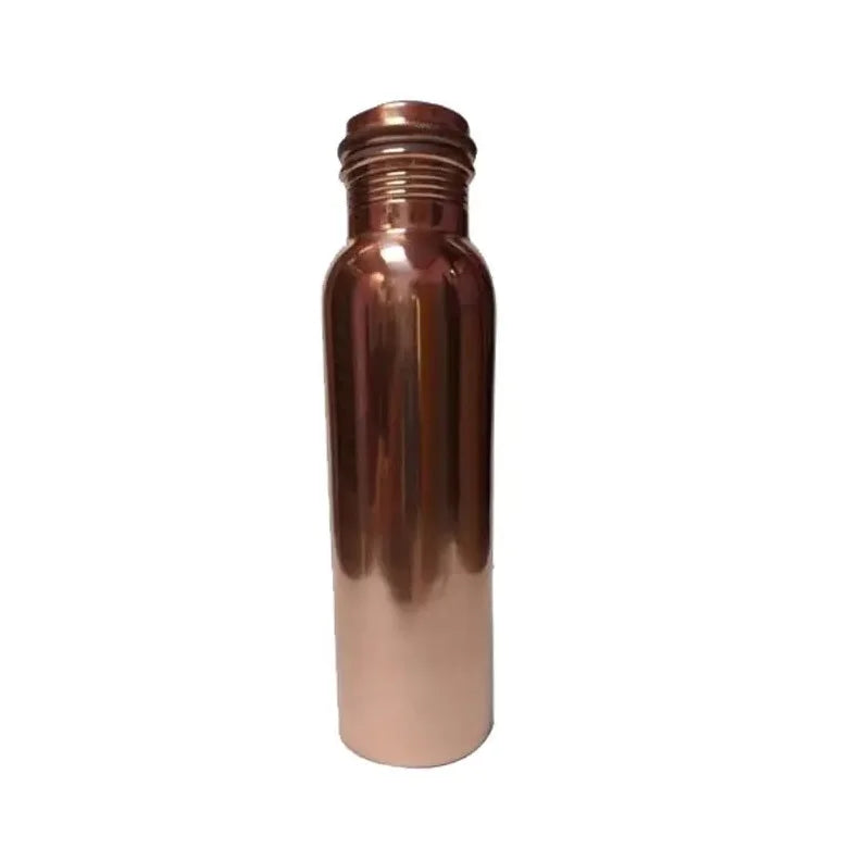 Standard Quality Drinkware Copper Water Bottle for Outdoor Travel Camping Sport Fitness Use Lid Direct Drinking India Export