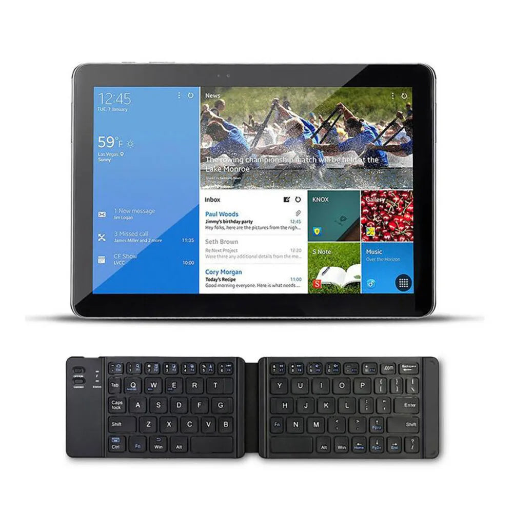 Wireless Keyboard Foldable Wireless  Keyboard for Pad Io.s Android Portable Folding Keyboard for Tablet