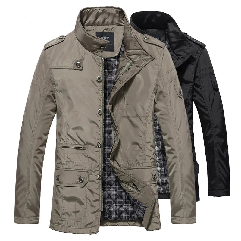 Winter jacket men hot sale man jacket large 5XL casual trench winter coat autumn thick cotton insulated outerwear