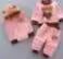 2025 Newborn Clothes Roupa Infantil New Clothing Set Winter Warm Suit Lovely Bear Cotton Velvet Boy's Toddler 0-4 Yea