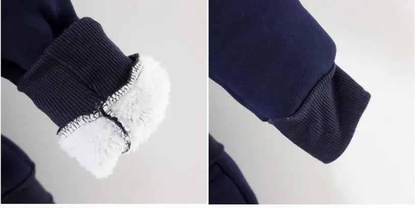 2025 Newborn Clothes Roupa Infantil New Clothing Set Winter Warm Suit Lovely Bear Cotton Velvet Boy's Toddler 0-4 Yea