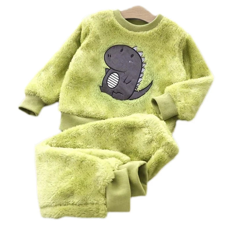 2025 Newborn Clothes Roupa Infantil New Clothing Set Winter Warm Suit Lovely Bear Cotton Velvet Boy's Toddler 0-4 Yea