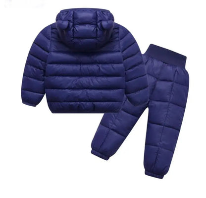 2025 Newborn Clothes Roupa Infantil New Clothing Set Winter Warm Suit Lovely Bear Cotton Velvet Boy's Toddler 0-4 Yea