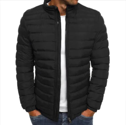 Men's Coldproof Cotton Padded Jacket – Outdoor Zipper Coat