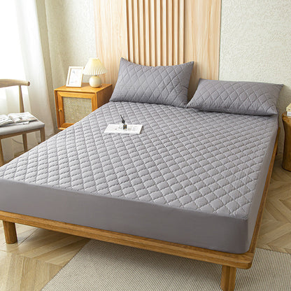 Waterproof Machine Washable Solid Color Mattress Cover