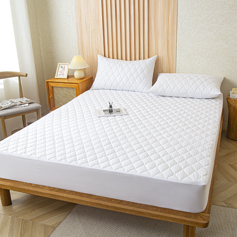 Waterproof Machine Washable Solid Color Mattress Cover