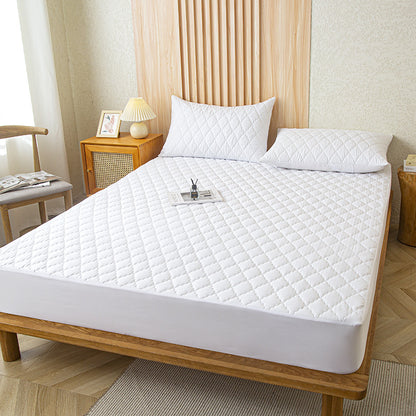Waterproof Machine Washable Solid Color Mattress Cover
