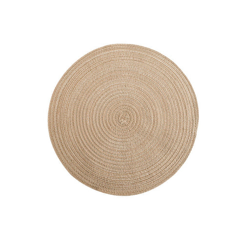 Round Ramie Woven Coaster