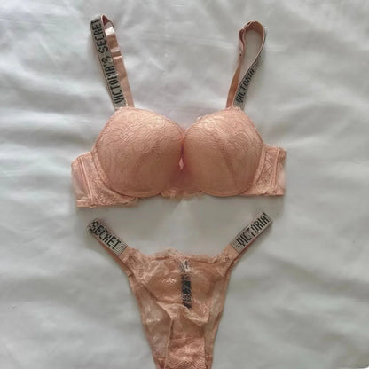 Sexy Diamond Lingerie Set Thickened Shaping Adjustable Bra Ensemble Comfortable Gathered Upper Lift Traditional Style Luxury...