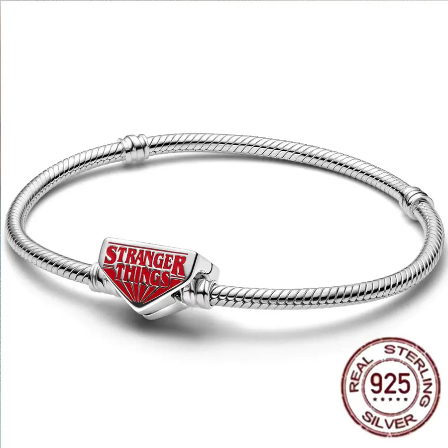 The best-selling S925 sterling silver heart-shaped crown snake bone chain is perfect for the original DlY bracelet! A perfect je