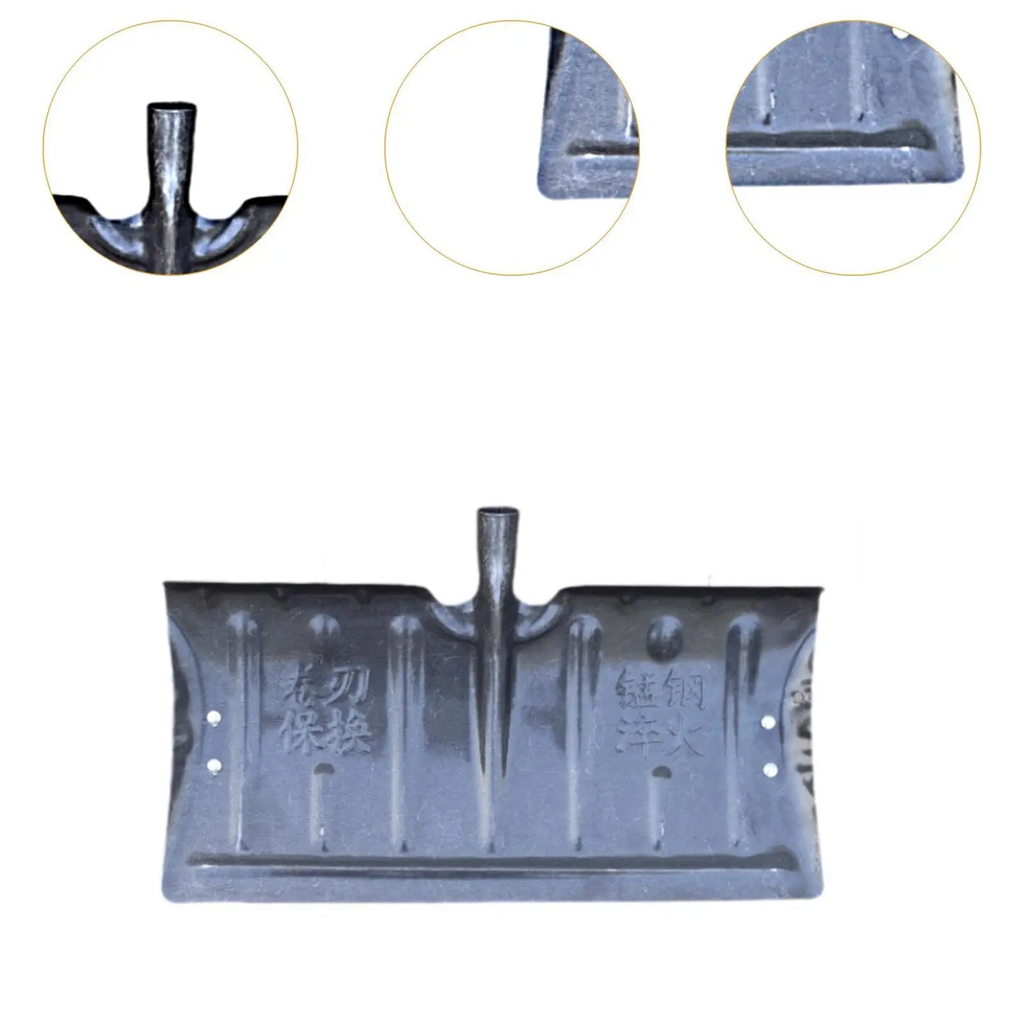 Snow Shovel Head Directly Replace Heavy Duty Snow Cleaning Shovel Snow Pusher Head Snow Remover for Deck Yard Garden Road House