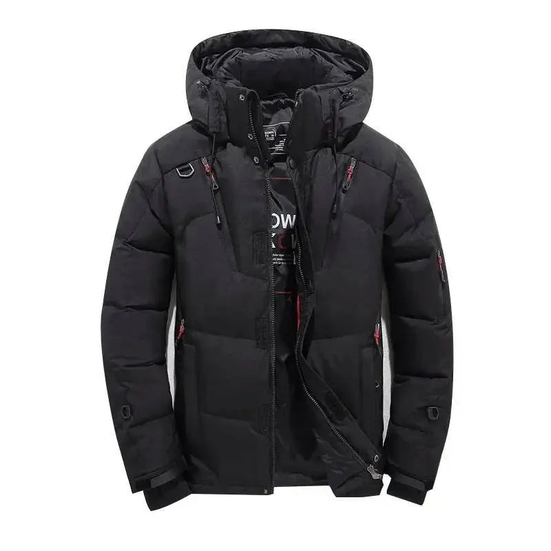 Thick Down Jacket With Collar For Men, Warm Parka, Casual Coat, Waterproof, Winter,-30 Degrees, Size 5XL