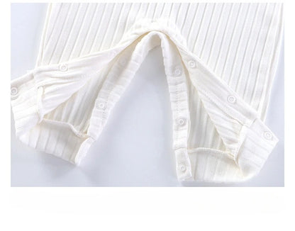 Somenie Unisex Baby Long-Sleeve Onesie for Autumn Winter Boys' Girls' Baby Striped Romper  Infant Outdoor Wear Trends 1-3-9-18M