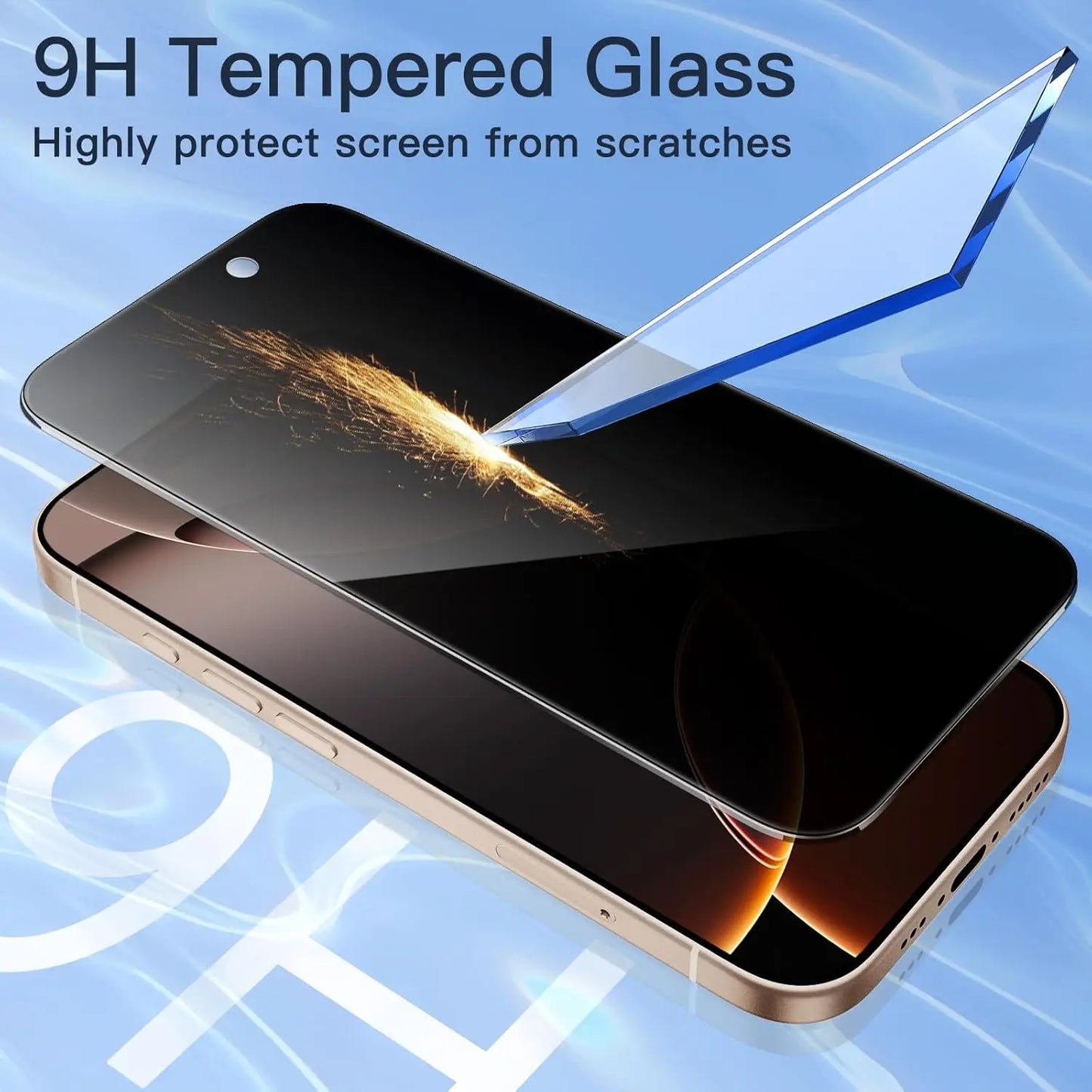 1/3/5 PCS Anti Spy Tempered Glass For iPhone 17 16 15 Pro Max Privacy Screen Protector iPhone 16 Front Film iPhone 15 14 Plus verre trempe iphone 17 16e 14 13 12 11 Privacy Film
