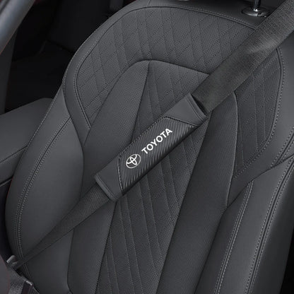 2Pcs Car Seat Belt Shoulder Protective Pad Auto Accessories For Toyota 86 Mirai Supra Prado Alphard Crown Vellfire Sequoia Venza