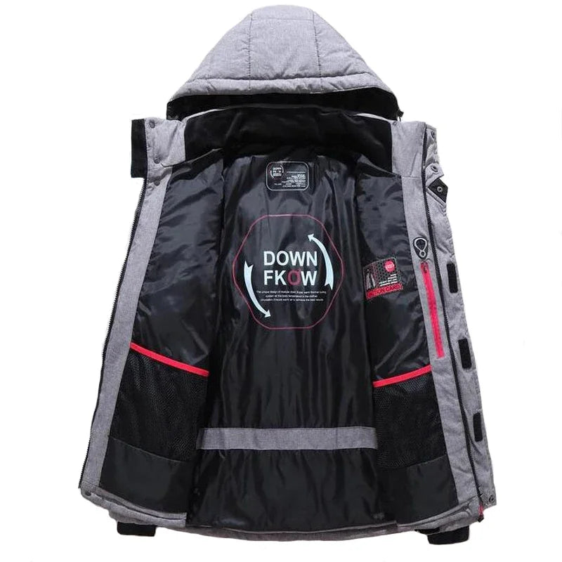 Winter Jacket Men Casual Down Warm Hooded Coats Mens Fashion Outwear Windbreaker Thicken Parkas Casaco Masculino Brand Clothing