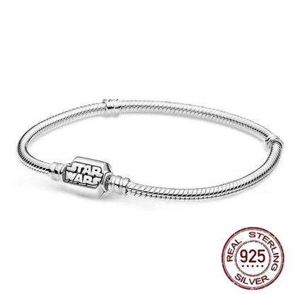 The best-selling S925 sterling silver heart-shaped crown snake bone chain is perfect for the original DlY bracelet! A perfect je