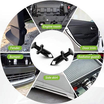 100Pcs-800pcs Car Fastener Clip Kit Fender Rivet Clips Auto Body Push Retainer Pin Rivet Bumper Door Trim Panel Retainer Repair