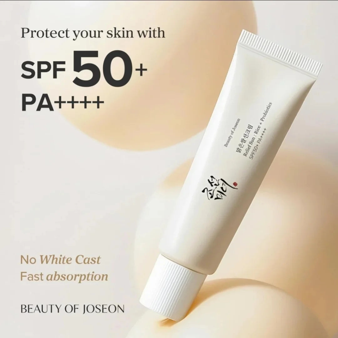 SPF50+ Beauty of Joseon Sunscreen Korean Rice Probiotic Solar Blocker Skin Cream Anti UV Sun Block Facial Mild Moisturizer 50ml