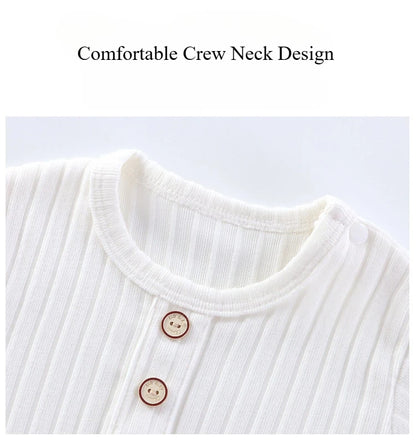 Somenie Unisex Baby Long-Sleeve Onesie for Autumn Winter Boys' Girls' Baby Striped Romper  Infant Outdoor Wear Trends 1-3-9-18M