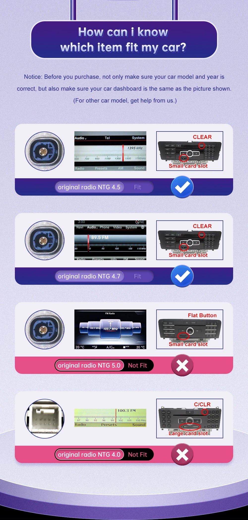 Road Top Wireless CarPlay for Mercedes Benz C Class W204 NTG4.5/4.7 2011-2014 Android Auto Mirror Link AirPlay Car Play