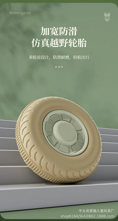 12V 4.5AH Remote Control New Baby's Two-Person Three-Wheel Electric Toy Children's Motorcycle With Double Seat