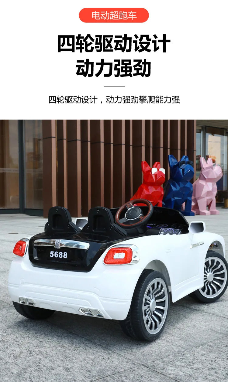 12v Big Power New Large Four Wheels Remote Controll Children's Electric Rechargeable Ride On Car