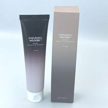 100ml Haruharu Wonder Black Rice Moisturizing 5.5 Soft Cleansing Gel Deep Clean Pores, Decontamination Nourishes, Mild Skin Care