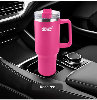 1200ML Insulated Tumbler with Handle Straw Travel Cup Coffee Cup For Subaru STI WRX 2006 XV Forester Impreza Crosstrek Legacy