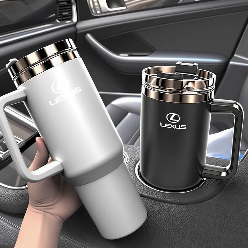 1200ML Stainless Steel Thermos Cup Car Accessories Coffee Mug For Lexus FSPORT LBX NX RX 350h 450h ES UX 300e GS GX IS LS LX CT